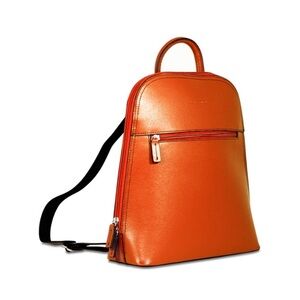 Jack George’s leather backpack CHELSEA ANGELA BACKPACK orange‎ structure